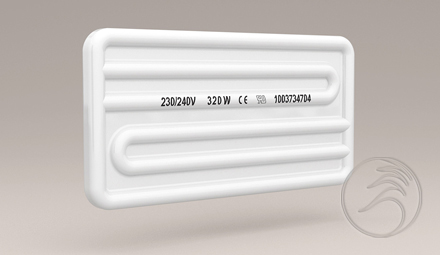 HFE-Half Flat Emitter- 120V/240V - 122mm x 60mm x 24mm